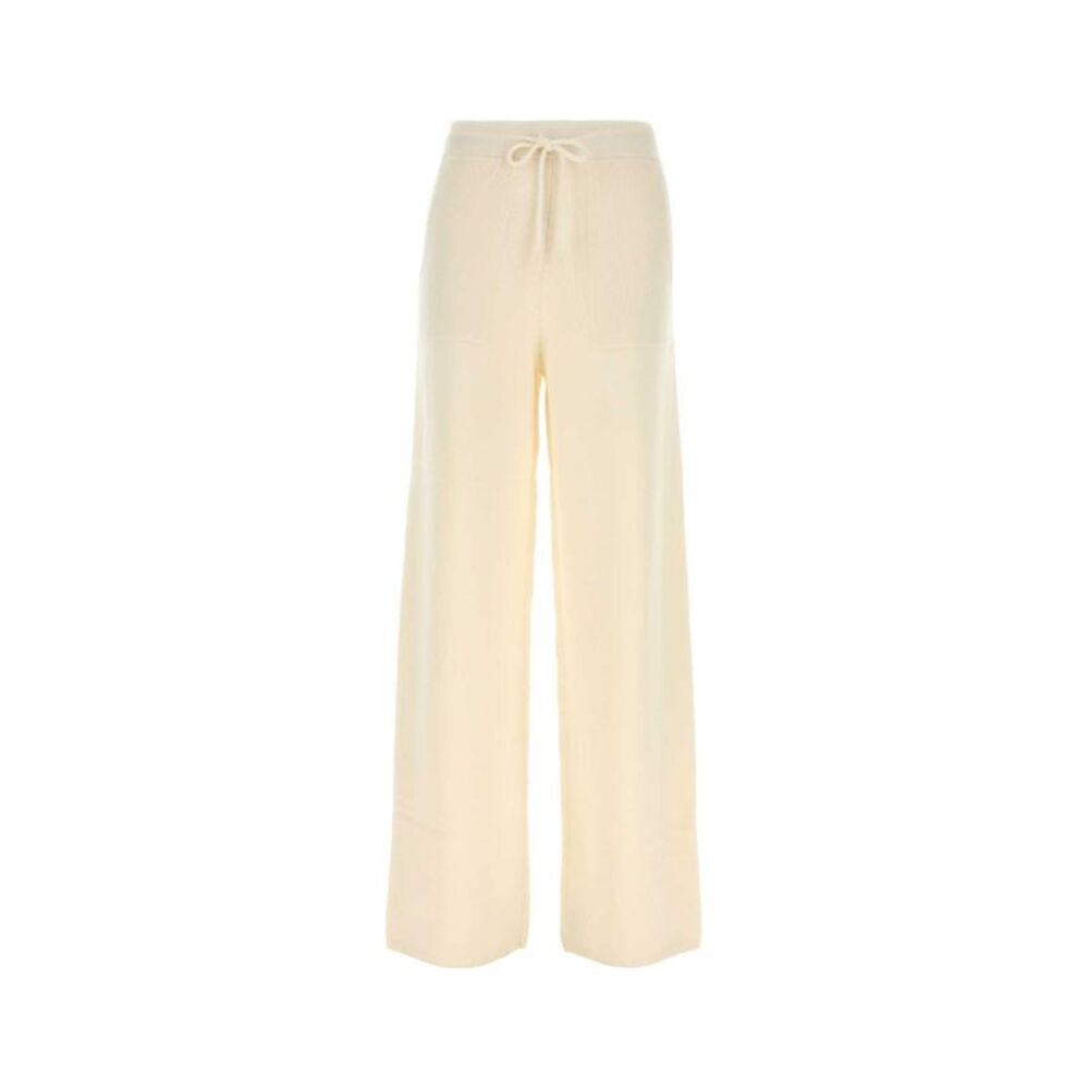 Max Mara Women Cream Cashmere Fiabe Pant